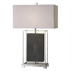 Sakana Gray Textured Table Lamp