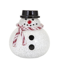 Sammy Large Glass Snowman