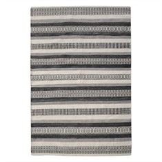 Scottia Charcoal Hand Woven Rug Swatch