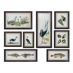 Seashore Collage Prints, S/8