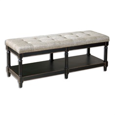Serafino Tufted Bench