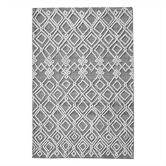 Sieano Gray Ivory Hand Woven Rug Swatch