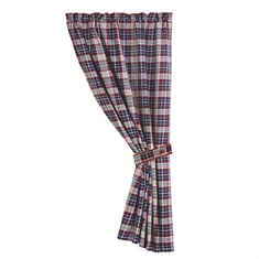 South Haven Blue Plaid Curtain
