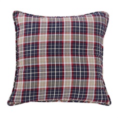 South Haven Blue Plaid Euro Sham