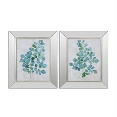 Spring Leaves Framed Art, S/2
