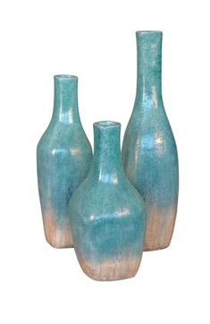 Square Bottles Set of 3