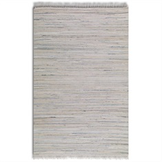 Stockton White Hand Woven Rug Swatch