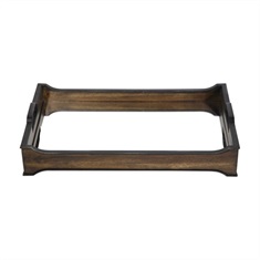 Sylvie Mirror And Wood Tray