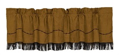 Team Roping Barbwire Valance with Fringe