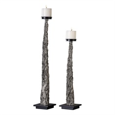 Tegal Candleholders S/2