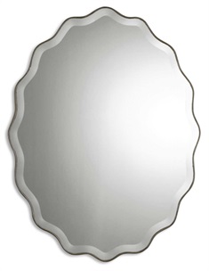 Teodora Ruffed Edge Mirror