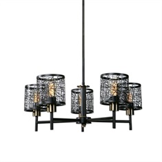 ThinAlita 5 Light Bronze Chandelier