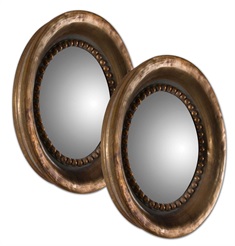 Tropea Rounds Wood Mirror S/2