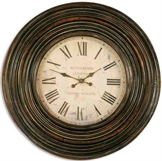 Trudy 38" Wooden Wall Clock