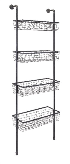 Truman 4-Basket Wall Shelf