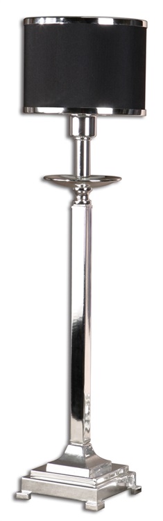 Tuxedo Silver Buffet Lamp