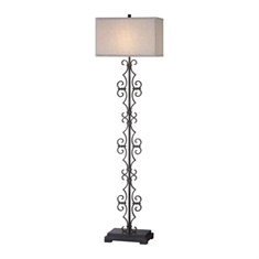 Uttermost Adelardo Rust Bronze Floor Lamp