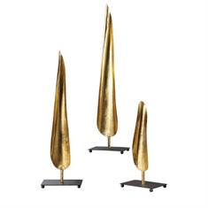 Uttermost Boriva Curved Leaves S/3