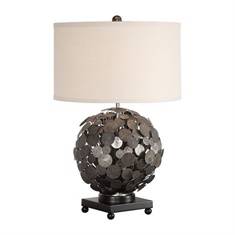 Uttermost Callisto Steel Disk Table Lamp