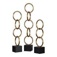 Uttermost Chane Gold Sculpture S/2
