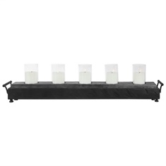 Uttermost Cordaro Charcoal Wood Candleholder