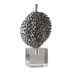 Uttermost Durian Silver Sculpture