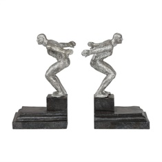 Uttermost Endurance Silver Bookends, S/2