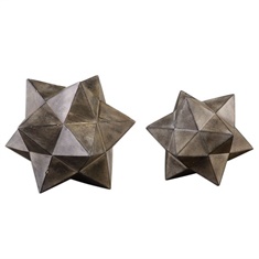 Uttermost Geometric Stars Concrete Sculpture Set/2