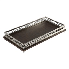 Uttermost Gualtiero Nickel & Wood Tray