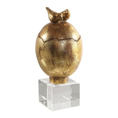 Uttermost Hatched Gold Egg Box