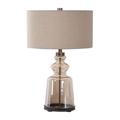 Uttermost Irving Amber Glass Table Lamp