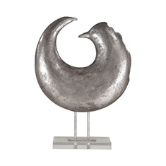 Uttermost Isha Silver Bird Sculpture