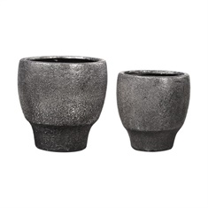 Uttermost Jayda Lava Black Bowls Set/2