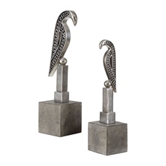 Uttermost Navya Silver Bird Sculptures S/2