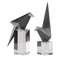 Uttermost Origami Bird Figurines Set/2