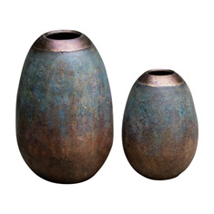 Uttermost Pavak Etruscan Sky Vases S/2