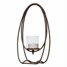 Uttermost Rayne Open Iron Candleholder