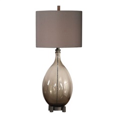 Uttermost Saimara Charcoal Glass Lamp