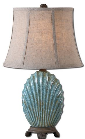Seashell Blue Buffet Lamp