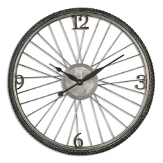 Uttermost Spokes Aged Wall Clock
