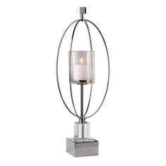 Uttermost Tamra Polished Silver Candleholders