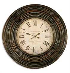 Uttermost Trudy 38" Wooden Wall Clock