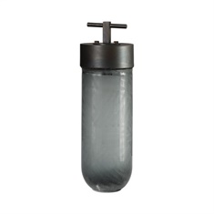 Uttermost Virika Etched Gray Glass Jar
