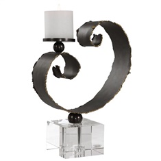Uttermost Yarina Dark Bronze Candleholder