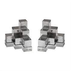 Valerio Silver Bookends S/2