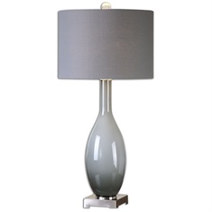 Vallo Smoke Gray Glass Lamp