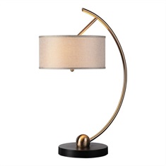 Vardar Curved Brass Lamp