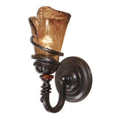 Vitalia 1 Light Bronze Wall Sconce