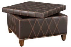 Wattley Double Stitched Storage Ottoman