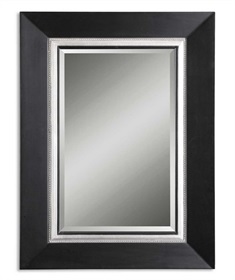 Whitmore Black Wood Mirror